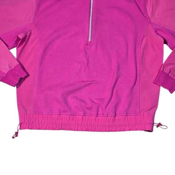 Athleta Triumph Hybrid Half Zip Sweatshirt Salvia Pink Size XS - Picture 4 of 9